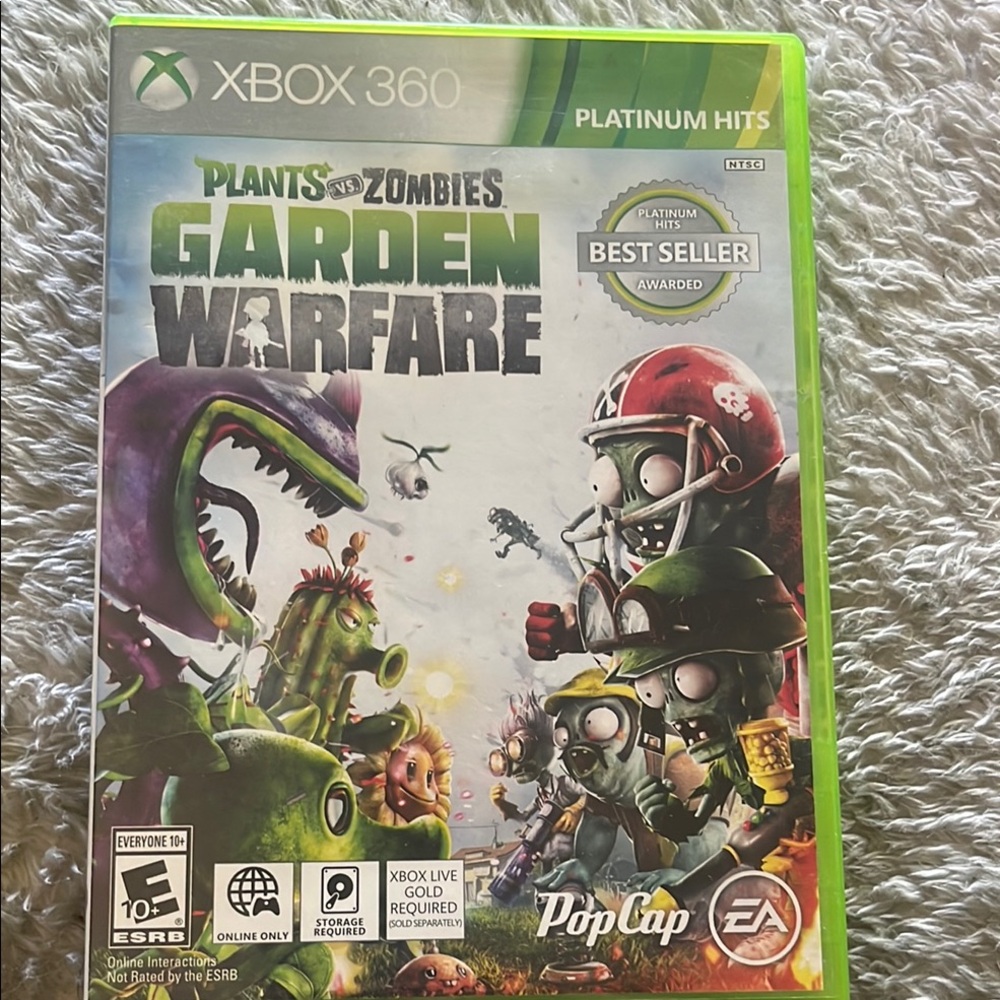 Green Xbox 360 Video Game Plants vs Zombies Garden Warfare